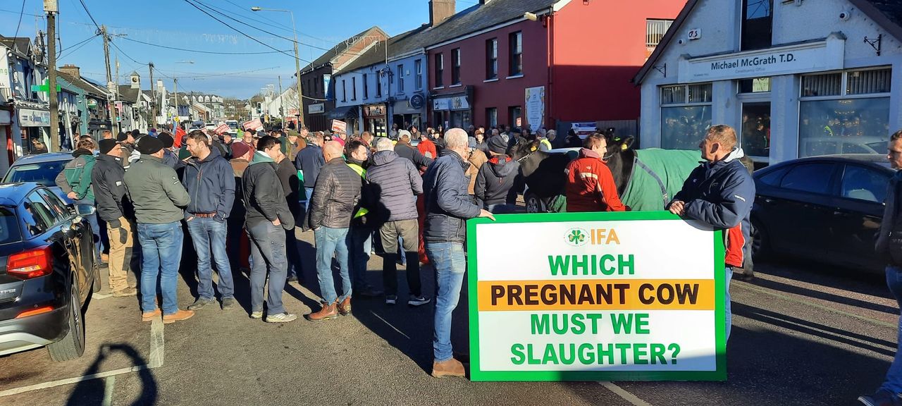 Cork IFA protest over derogation cut in Carrigaline