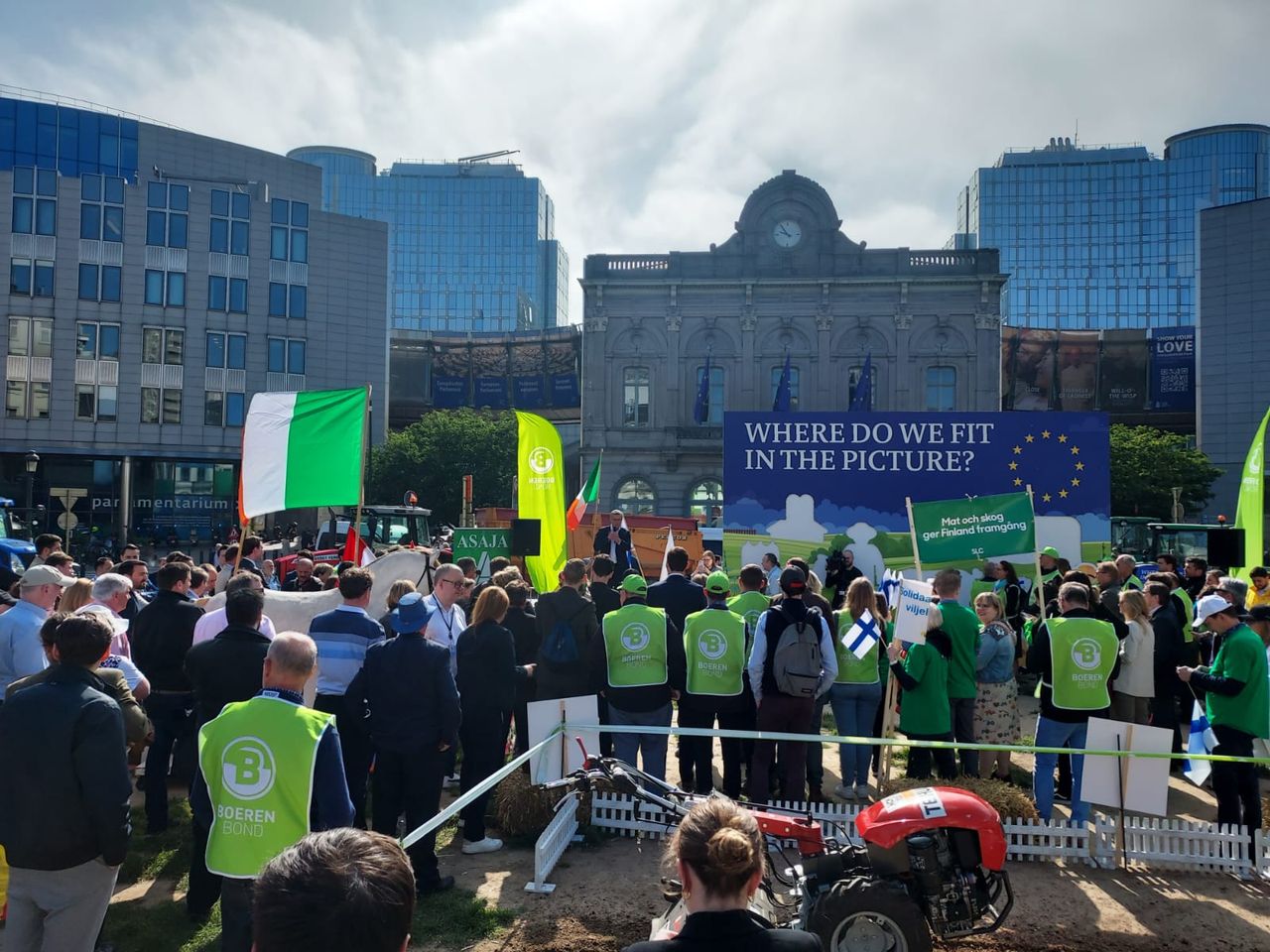 Farmers protest in Brussels over Nature Restoration Law