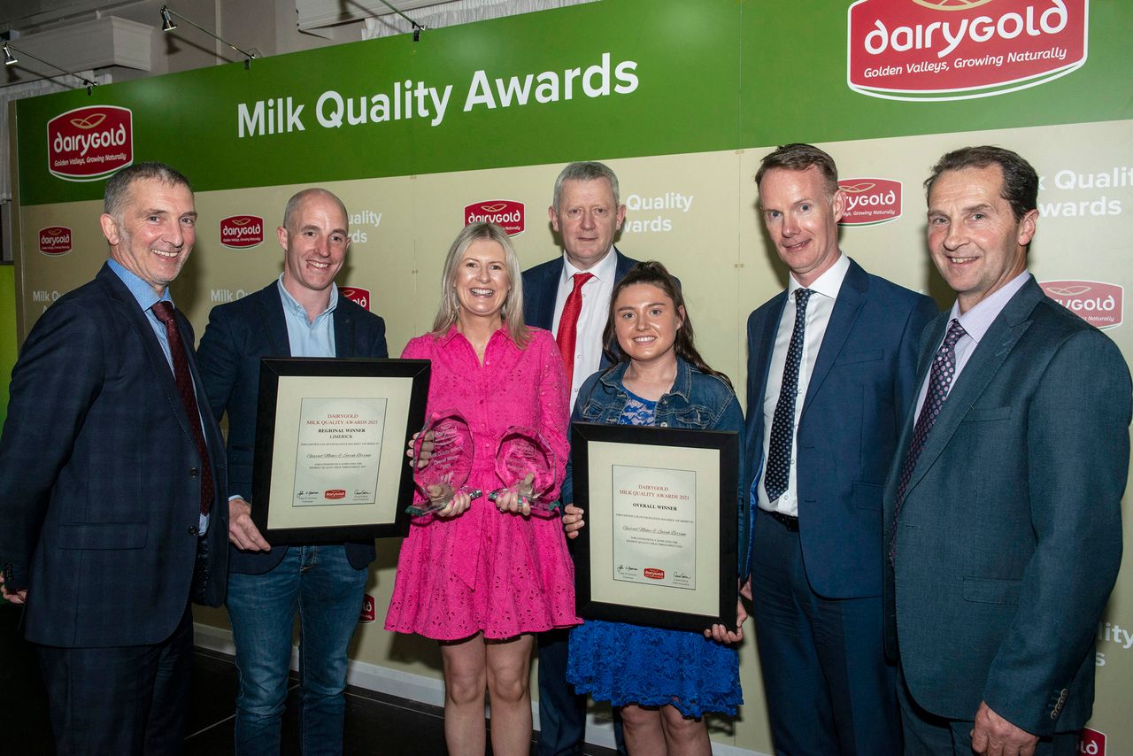 Winners of Dairygold's 2021 milk quality awards revealed
