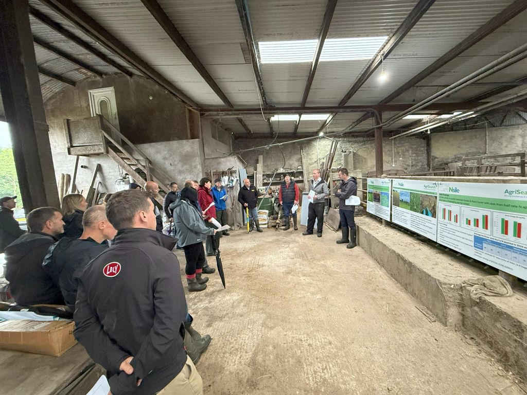 Attendees at the farm walk