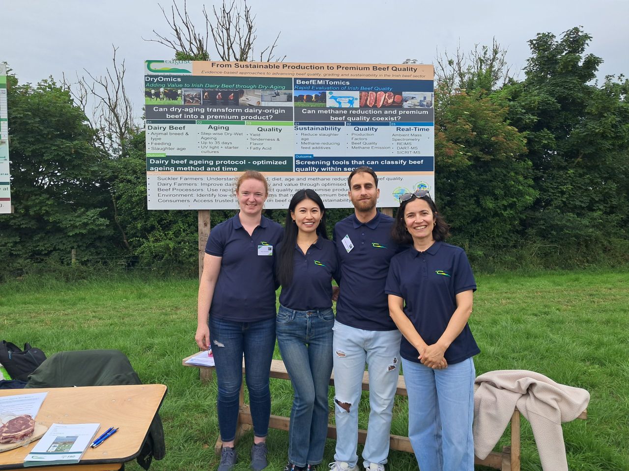 (from L)-Mary Ann Kent, Jingjing Liu, Georgios Anagnostou, and Laura Alvarez Jubete- presenting their findings