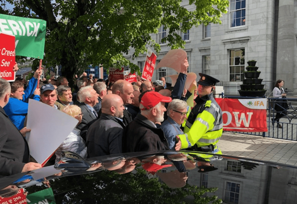 IFA beef protest: 'Time for talking is over'