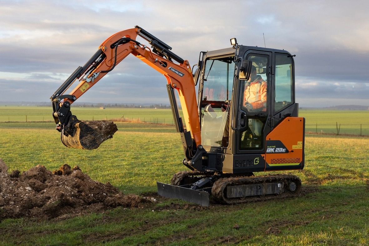 Develon launches new electric mini-excavator