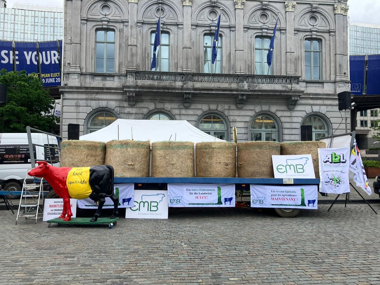 Watch: Irish dairy farmers take part in Brussels protest