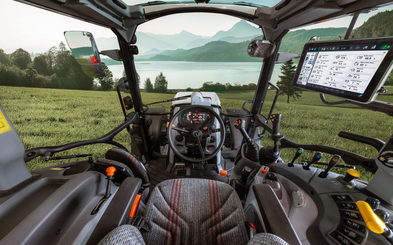 The cab has been restyled and offers the latest driving aids and telematics