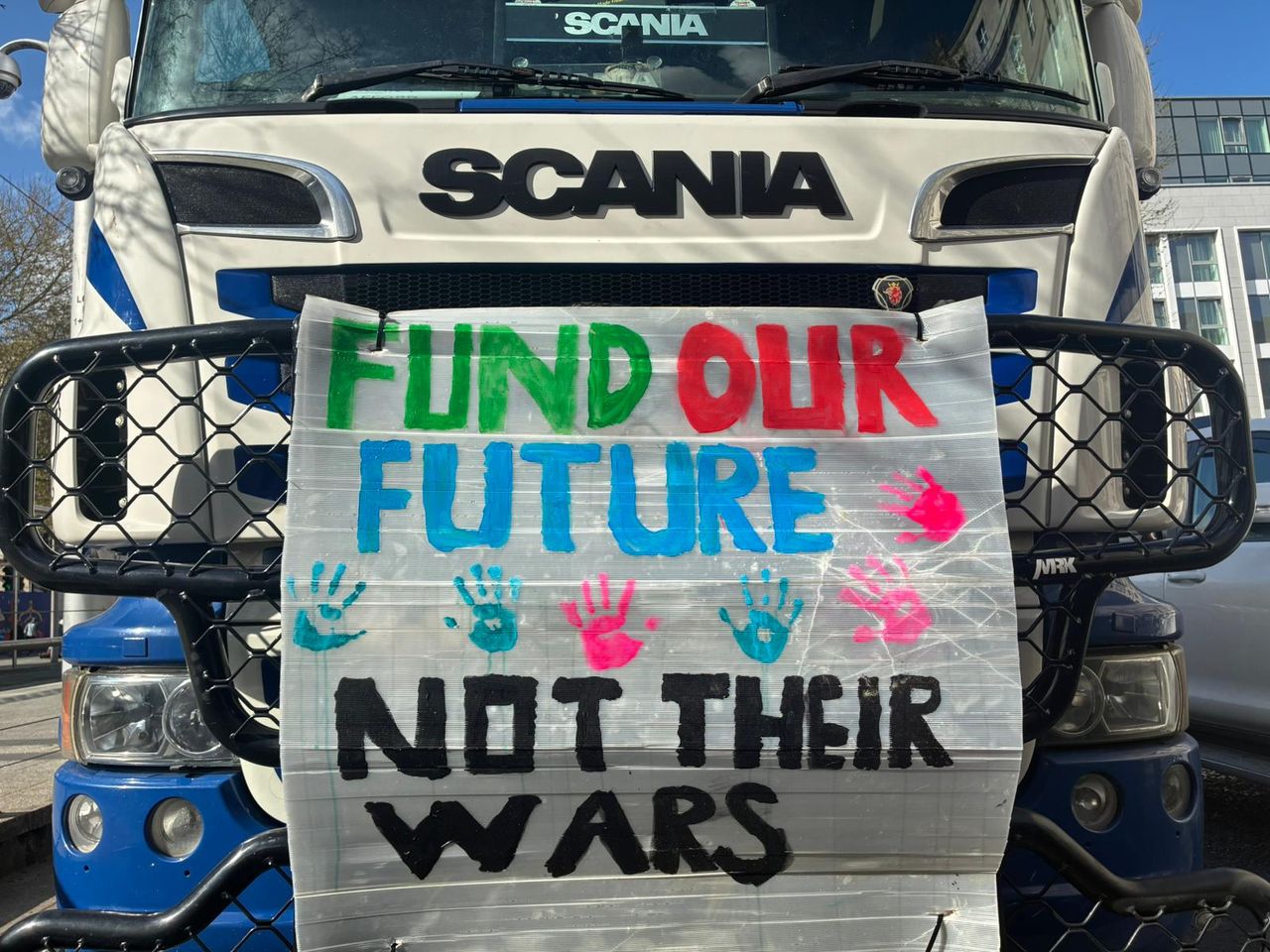 Watch: 'We'll be here for the long haul' -  fuel price protester