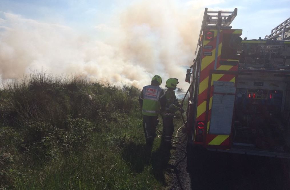 Firefighters battle gorse fires across the country this week
