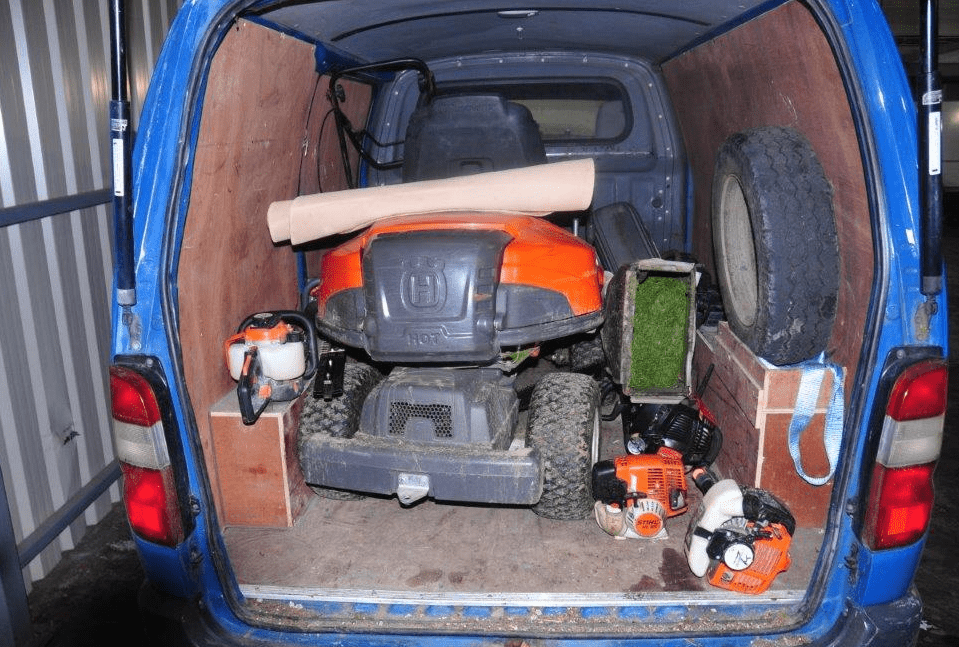 Stolen lawnmowers, strimmers and chainsaws recovered in Athy