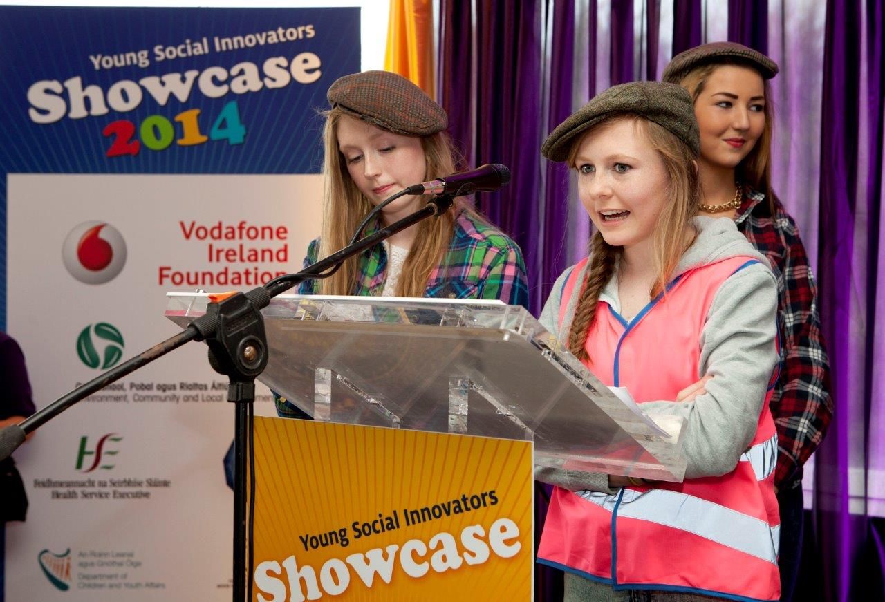 Transition Year students from St. Mary's School, Charleville, who created a rap about farm safety in an effort to raise awareness. 